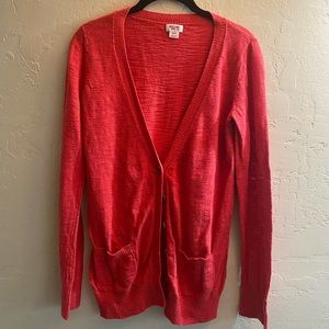 Red mossimo boyfriend cardigan
